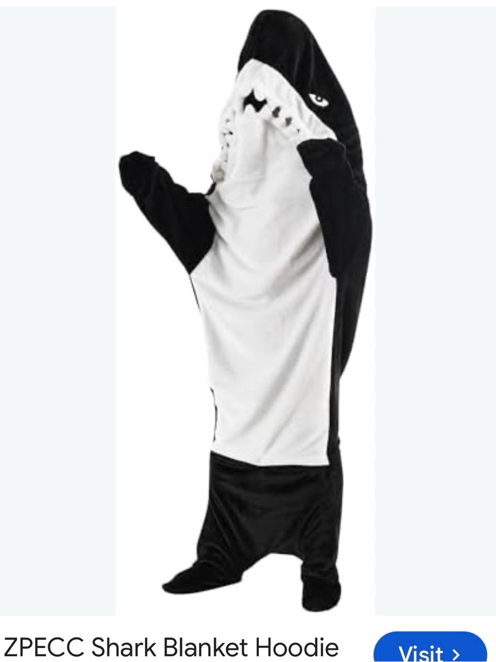 ZPECC Home Orca Shark Wearable Blanket Standard Size